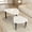 White+Black, variant on AUU 360° Rotatable Modern Coffee Table, Solid Wood Legs, Easy Assembly Cocktail Table for Living Room Apartment
