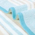 thumbnail image 4 of Unique Bargains 4 Pcs Striped Soft Hand Towel Blue/Yellow 13" x 27"/15" x 35", 4 of 5