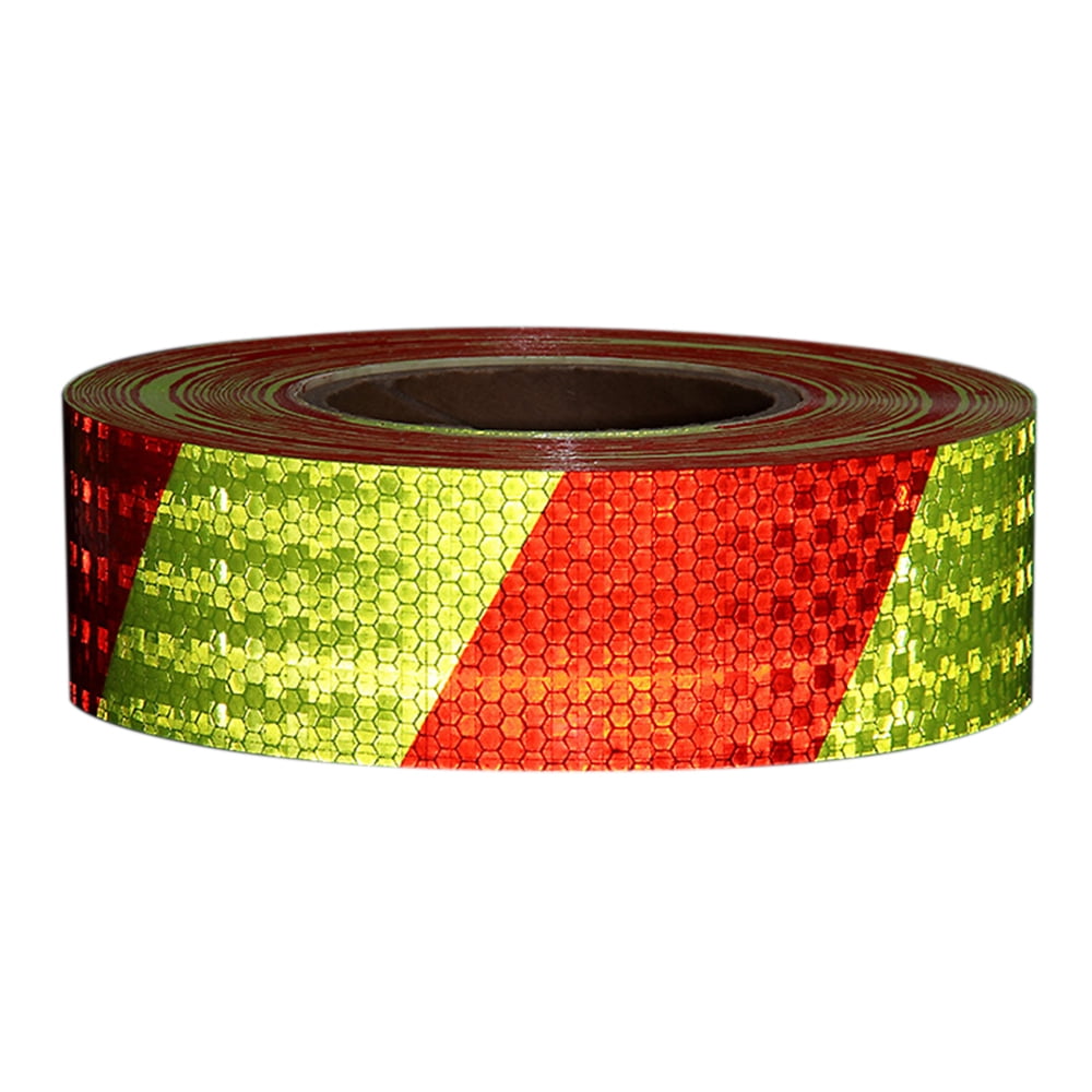3M Roll Red White Twill Reflective Safety Warning Conspicuity Tape Film Stickers 