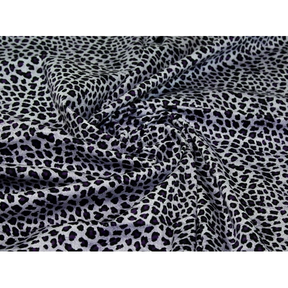 Minerva Jardin Woven Stretch Cotton Sateen Fabric Purple - per yard