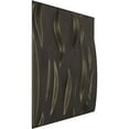 thumbnail image 2 of Ekena Millwork 19 5/8"W x 19 5/8"H Riverbank EnduraWall Decorative 3D Wall Panel, Universal Aged Metallic Weathered Steel (Covers 2.67 Sq. Ft.), 2 of 6