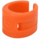 thumbnail image 3 of Protector de vaina de bicicleta, anillo protector de cadena de goma, marco de bicicleta, cubierta protectora de horquilla delantera, color naranja, 3 of 9