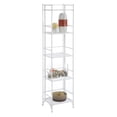 thumbnail image 4 of Convenience Concepts Xtra Storage Étagère Pliante à Cinq Niveaux, Fini en Métal Blanc, 4 of 5