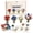 C, variant on 4PC A Minibee Patriotic Beading Kit DIY Bead Bouquet Craft Set for 4th of July 250th Anniversary Decor