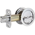 thumbnail image 3 of Stone Harbor Hardware Round Pocket Door Lock, Privacy Function, 2-3/4" Backset, Polished Chrome, 3 of 3