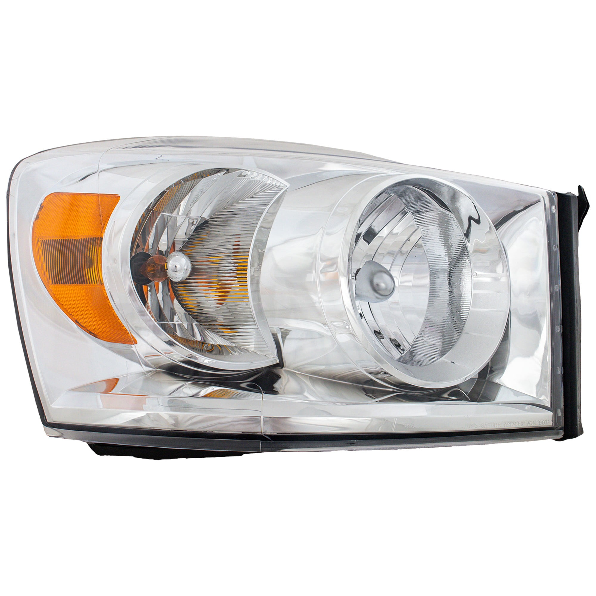 Headlight Compatible With 2007-2009 Dodge Ram 3500 2500 SET of 2 Left Driver and Right Passenger Side Halogen With bulb(s)