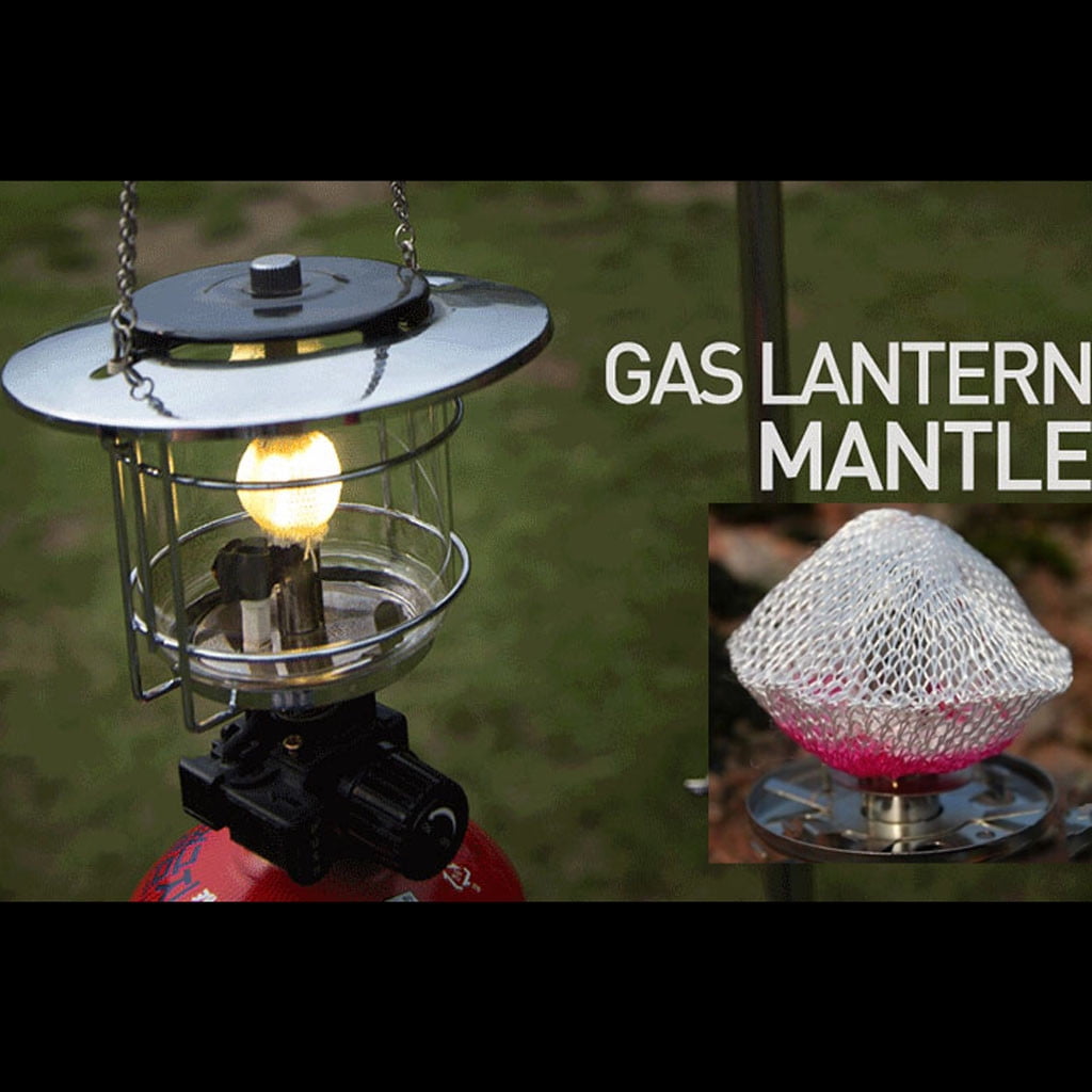 10pcs Mesh Camping Lantern Mantles Lamps Mantle Paraffin Lamp Gas Lamp Covers JE 