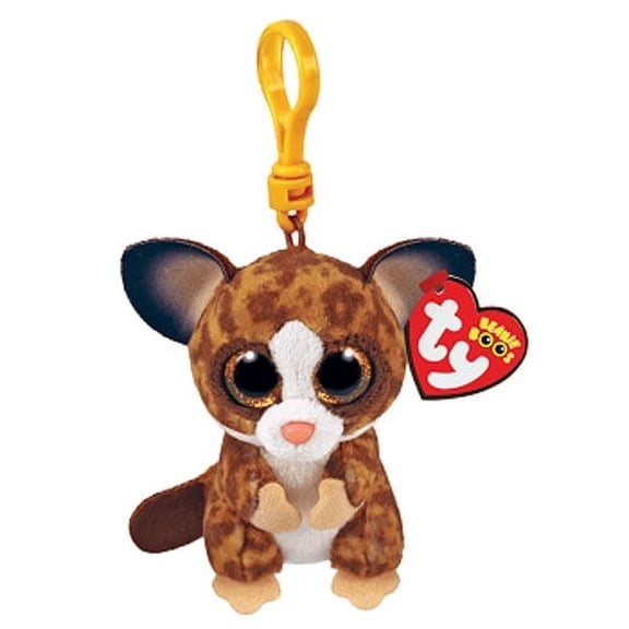 TY Beanie Boos Binky the Galago Glitter Eyes Key Clip Plush 3 Inch Stuffed Animal