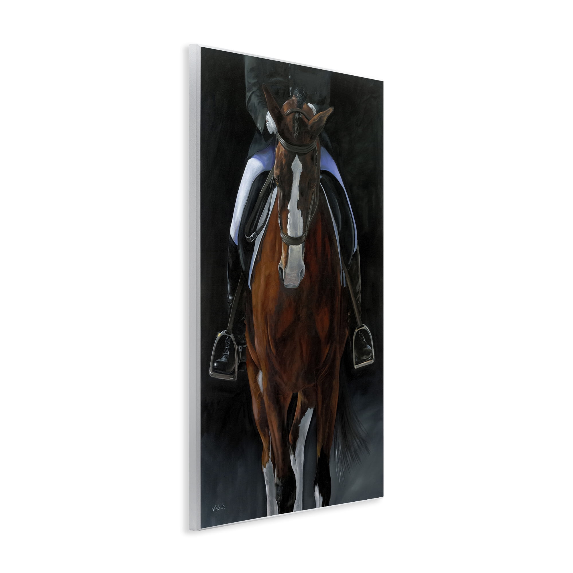 Stupell Industries Balance Trotting Horse Animals & Insects Painting Unframed Art Print Wall Art, 10 x 15