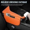 thumbnail image 4 of Upgraded Car Center Console Cover,Microfiber Leather Car Armrest Cover Cushion with 2 Storage Bags,Universal Car Armrest Storage Box Car Interior Accessories for Most Cars (Orange), 4 of 11