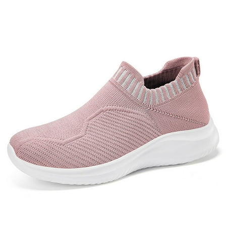 

Pyhlmscde Womens Shoes Ladies Pointed Toe Flat Non Slip Soft Sole Sports Walking Running Shoes Solid Color Casual Shoes