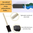 thumbnail image 4 of Sponge Brush, Wood Handle Paint Sponge Comfortable Grip  For Painting, 4 of 8