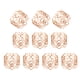 thumbnail image 1 of Anillos de servilleta de metal hueco en color oro rosa, 12 paquetes para la mesa de cena, 1 of 6