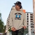 thumbnail image 2 of Don't Worry, I'm From Tech Support feat. a Cat on a Laptop, Funny Fur Parent Quote, Sand Crewneck Sweatshirt, Small, 2 of 2