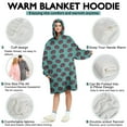 thumbnail image 5 of Wearable Oversized Blanket,Halloween Pumpkin Repeat Pattern Wearable Blanket Hoodie for Adults,Cozy Hooded Blankets with Super Pockets,Super Warm Fuzzy Pullover for Women & Men, 5 of 6