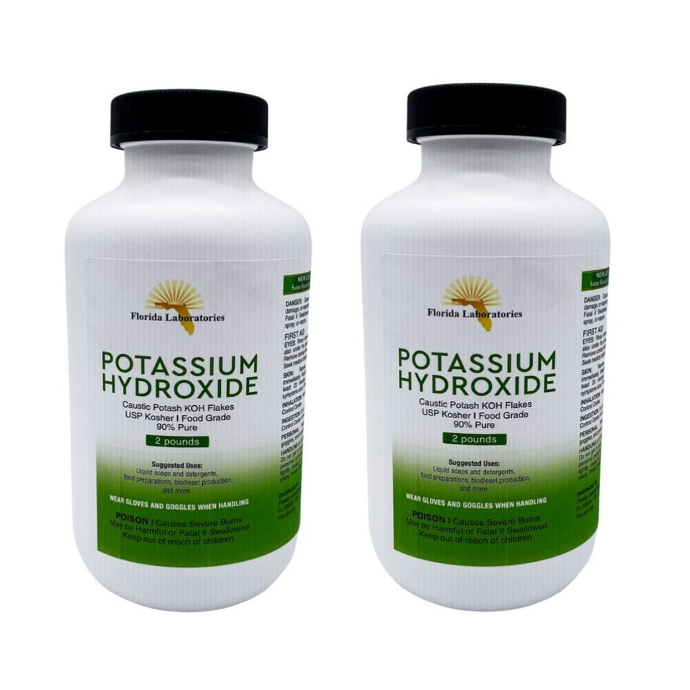 Potassium Hydroxide (KOH),90 pure, Caustic Potash, Organic Soap making