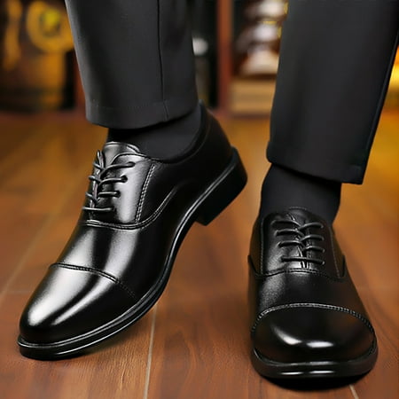 

Gubotare Mens Oxford Shoes Comfort Men s Prince Classic Modern Formal Oxford Business Formal Dress Sneakers (Black 11)