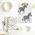 thumbnail image 4 of FMSHPON Zebra Clipboard Hardboard Wood Nursing Clip Board and Pull for Standard A4 Letter 13x9 inches, 4 of 7
