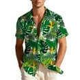 thumbnail image 2 of Mgmyaa Men's Summer Hawaiian Shirt Short Sleeve Casual Button Down Shirts Tropical Print Beach Vacation Tops, 2 of 9