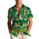 thumbnail image 2 of Blusa y camisa hawaiana de manga corta con cuello vuelto para hombre, camisa unisex de verano para playa, informal, de manga corta, con botones, ropa estampada, blusa para hombre, 2 of 9