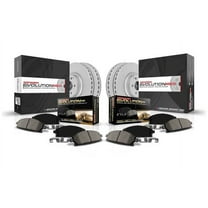 PowerStop Front and Rear Geomet Coated Brake Rotor and Pad Kit Fits: LEXUS Select Models CRK6987