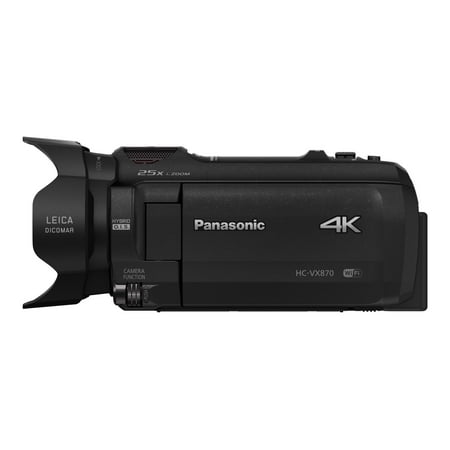 Panasonic - HC-VX870K 4K Ultra HD Flash Memory Camcorder - Black