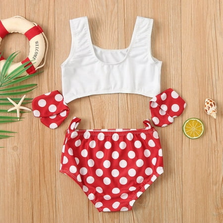 

Cathalem Girls Swimsuits Bathing Suit Girls 10-12 Two Summer Outfits Swimsuit Girls Piece Kids Swimwear Baby Dot Bikini Bathing Suits Size 5t Red 18-24 Months