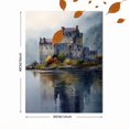 thumbnail image 3 of Castle Watercolor Canvas Print, Wall Decor for Living Room Bedroom Dining Room Office Hotel Cafe, 3 of 8