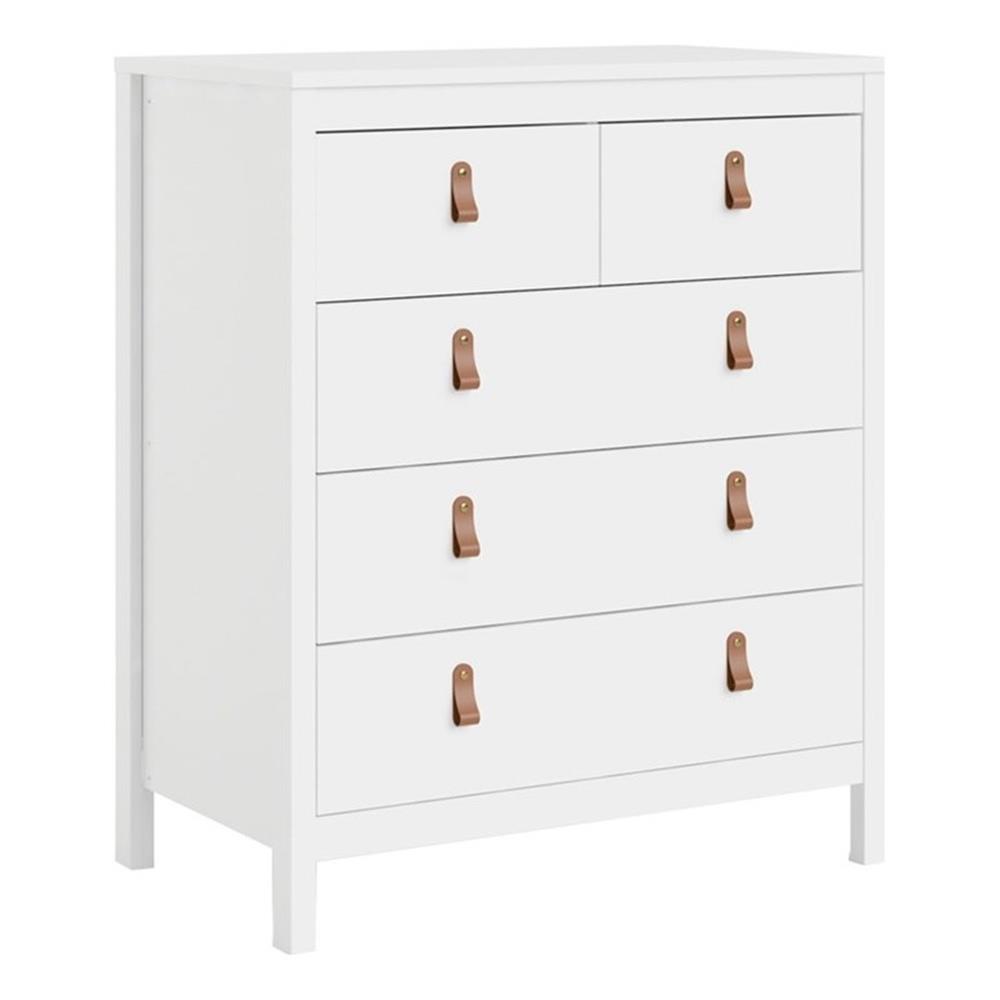 Pemberly Row PR-1644098 Contemporary 7-Drawer Wood Chest – Black With 2 Locking Drawers