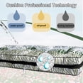 thumbnail image 3 of YLLN Porch Swing Cushions, Patio Furniture Cushions With 4" Thicken Backrest, Waterproof & Machine Washable, with Ties, Bench Cushions For Outdoor Furniture（40"x63"Bamboo）, 3 of 7