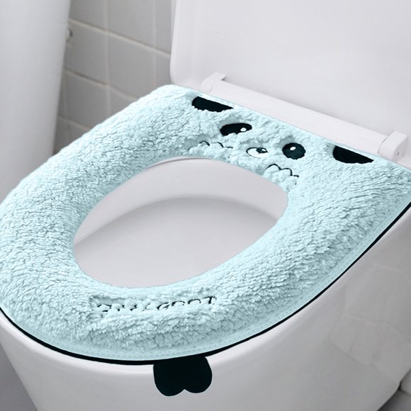 16.54"x14.96" Toilet Lid Covers for Bathroom, Cover Toilet Seat Toilet Seat Padded Cushion, Bathroom Cover Toilet Seat Cover for Winter