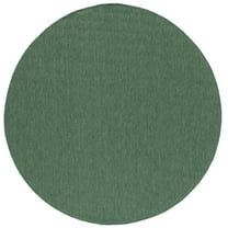 SAFAVIEH Courtyard Madeline Geometric Indoor/Outdoor Area Rug, Dark Green, 6'7" x 6'7" Round