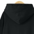 thumbnail image 6 of VISALY Hoodies Pullover Drawstring Sweatshirt Women's Sweatshirt Dress Knee Length Long Pullover Tops Fall Winter Sweater Oversized Sweatshirt Pullover Sweatshirt Basic Tops Black L, 6 of 7