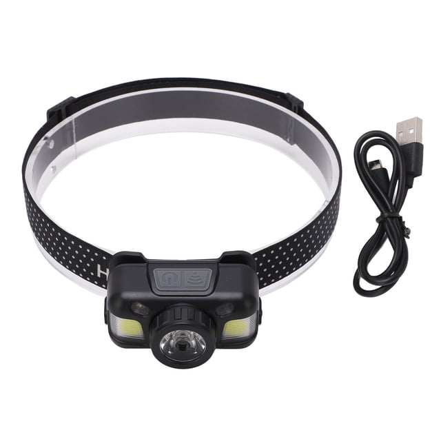 Lámpara de cabeza con sensor, linterna frontal recargable, linterna frontal con sensor superbrillante, linterna frontal recargable con apariencia llamativa