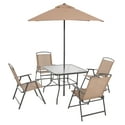 Mainstays Albany Lane 6 Piece Outdoor Patio Dining Set (4 colors)