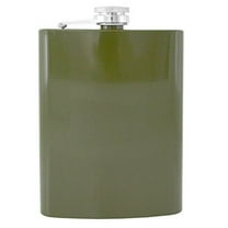 Gifts Infinity® Stainless Steel Hip Flask Assorted Colors, 8oz, (Green)