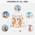 thumbnail image 6 of FORMRS Boys Swim Trunks Quick Dry Mesh Liner Boardshorts Sizes XS-XL, Orange Seahorse, 6 of 7