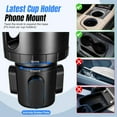 thumbnail image 4 of Soporte ajustable para portavasos de coche para smartphones, base extensible 2 en 1, rotación de 360 grados, compatible con smartphones, 4 of 7