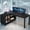 Black, variant on Fnova 59" L Shaped Computer Gaming Desk, Office Desk Writing Table Workstation, Executive Desk with 4 Storage Shelves, for Home Office, Black