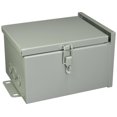 thumbnail image 1 of Wiegmann RHC081006 RHC-Series NEMA 3R Rainproof Hinge Cover Wall-Mount Enclosure, Carbon Steel, Small, 10" x 8" x 6", 1 of 3