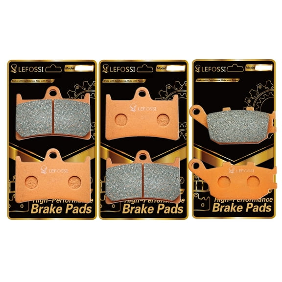 LE LEFOSSI Front Rear Carbon Fiber Brake Pads Compatible with Yamaha Yzfr6 Yzf-R6 YZF R6 600 Yzfr1 Yzf-R1 YZF R1 1000 2004 2005 2006 Yzf-R1 YZF R7 2022-2024 FZ6 Fazer FZ8 mt 07 09 10 FA252F FA174R
