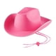 thumbnail image 4 of Sombrero de vaquero Sombreros de vaquera Sombrero de sol de ala ancha decorativo y cómodo Sombrero de jazz rosa, 4 of 9