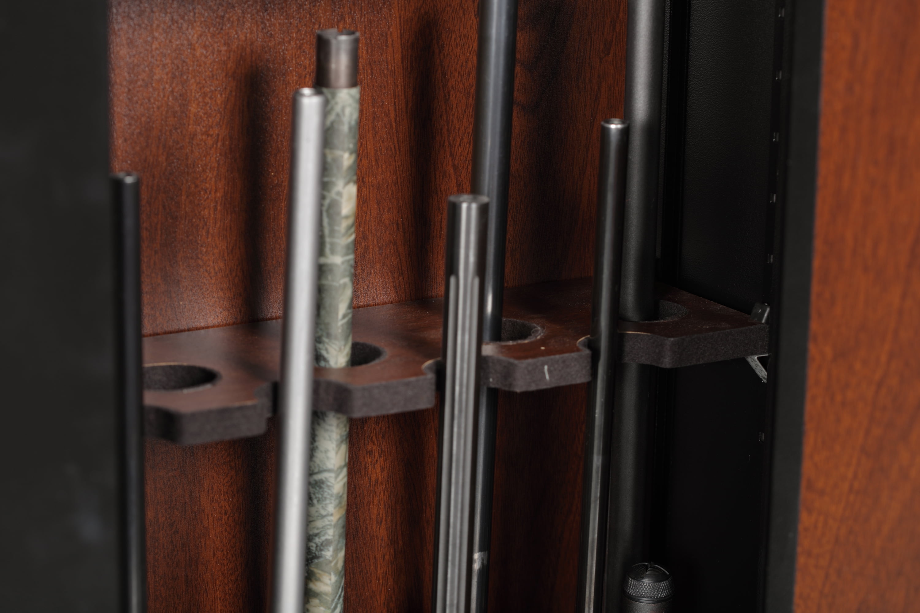 American Furniture Classics Model 910, 10 Gun Safes Metal Cabinet for Long Guns with Key Lock