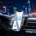 thumbnail image 4 of Soporte inteligente 2 en 1 para teléfono con carga rápida inalámbrica, sujeción automática motorizada y rotación de 90° para conducir con las manos libres, 4 of 6