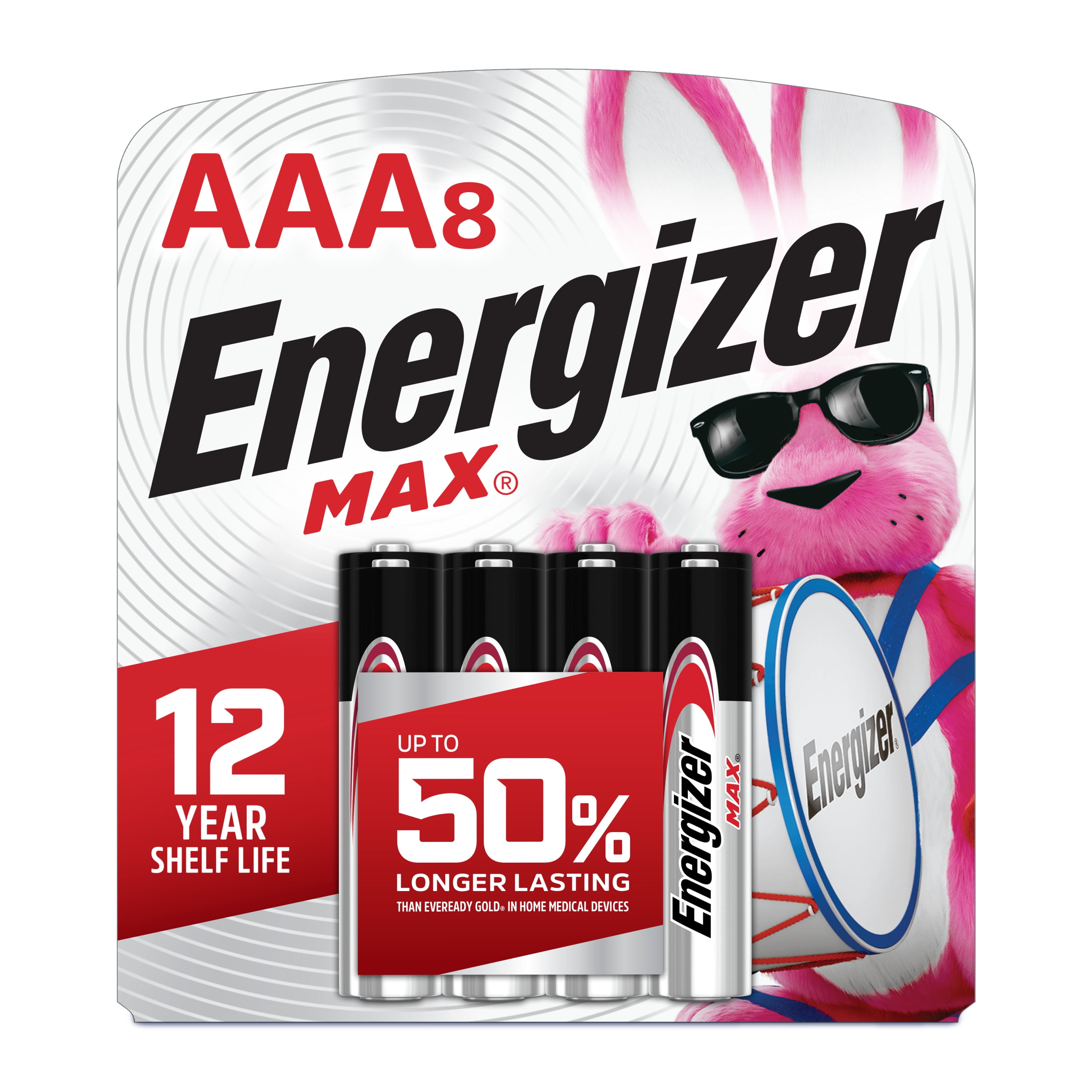 Energizer MAX AAA Batteries (8 Pack), Triple A Alkaline Batteries