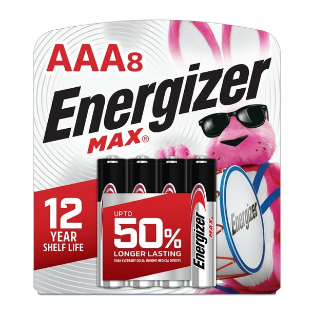 Energizer MAX AAA Batteries (8 Pack), Triple A Batteries - Walmart.com