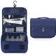 thumbnail image 4 of Bolsa de aseo colgante organizador de viaje de maquillaje cosmético para hombres y mujeres con gancho resistente, azul oscuro Ormromra ZFFLD225, 4 of 4