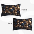 thumbnail image 2 of Balery Elegant Golden Blue Ornaments Bedding Queen Pillow Cases - Envelope Closure - Soft Brushed Microfiber Fabric - Shrinkage and Fade Resistant Pillow Cases-20"x30", 2 of 6