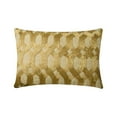 thumbnail image 1 of The HomeCentric Decorative Beige & Gold 12"x20" (30x50 cm) Lumbar Pillow Covers, Linen Lattice, Trellis & Beaded Rectangle Pillow Covers, Geometric Pattern Modern Style - Golden Lattice Glow, 1 of 3