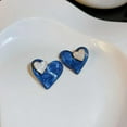 thumbnail image 6 of SUSHANG Earrings Blue Drops of Oil Love Earrings Pure Silver Needle Earrings Temperament Earrings, 6 of 8